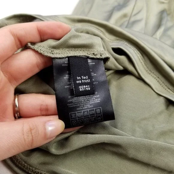 TED BAKER LONDON | Simian Sequin Detail Top Khaki - Picture 9 of 13